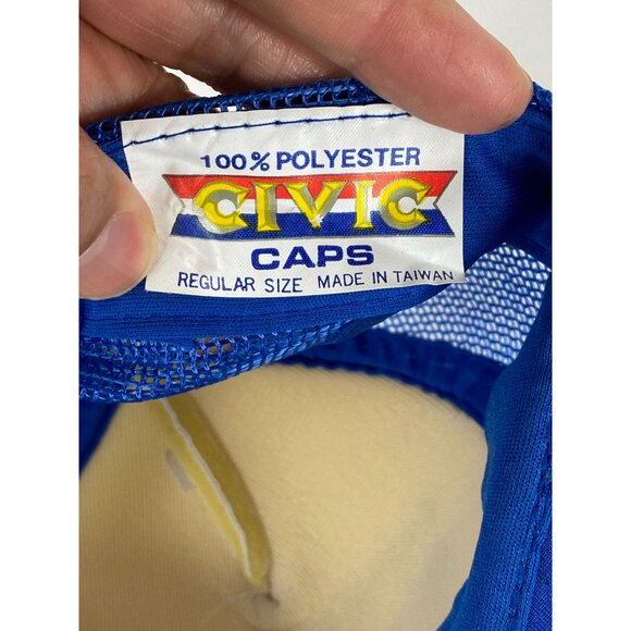 Vintage CIVIC Operation Desert Storm Trucker Mesh Snapback Hat Reg NWOT F277 - Picture 5 of 7